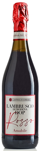 NV Cantina di Carpi e Sorbara Lambrusco di Modena DOP Rosso Amabile Emilia Romagna Italy