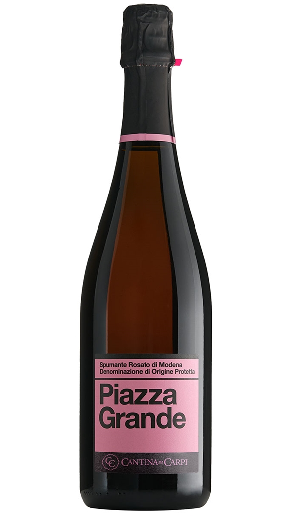 NV Piazza Grande Spumante Rosato di Modena DOP Brut Emilia Romagna Italy